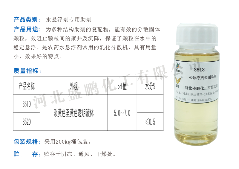 水悬浮剂专用助剂  8618 金鹏助剂 